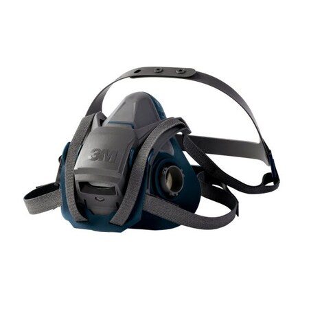 3M 3M Rugged Comfort Quick Latch 6500 Half Mask, Without Filters, Large 50051131494928